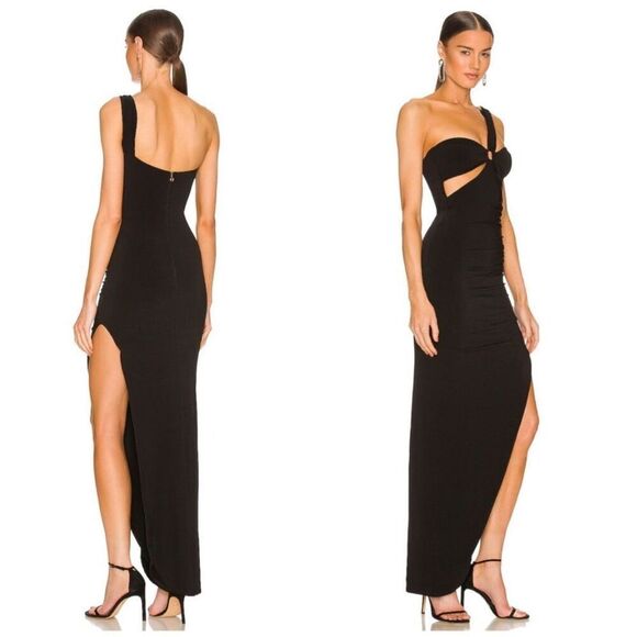 NOOKIE RILEY ONE SHOULDER RING MAXI DRESS - Picture 2 of 11